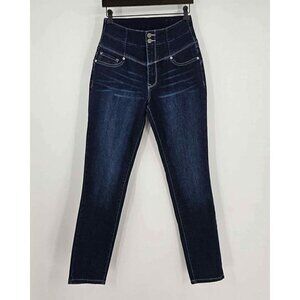 Ariya Novara Curvy Ultra High-Rise 2 Button Zip Fly Stretch Fitted Jeans 9/10